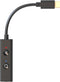Creative SB PLAY! 4 - Hi-Res USB geluidskaart en DAC - Sound Blaster Play!4 - Draagbare Plug-and-play Hoge resolutie USB DAC, Bass boost en dynamic EQS, Microfoon dempen/dempen opheffen-regelaar,USB-C met meegeleverde USB-C naar USB-A converter