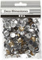 Creative Strasstenen Rond 6x9x12mm Goud/zilver 360 Stuks