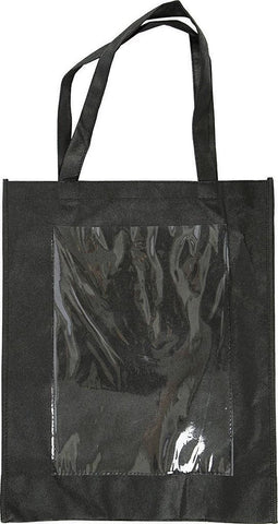 Creative Tas Met Plastic Voorkant 42 X 34 X 12 Cm Zwart