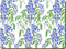 Creative Tops Placemats Wisteria 30 X 23 Cm Kurk Blauw 6 Stuks