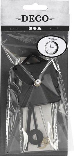 Creative Uurwerk 5,5 X 5,5 Cm Zwart Plaatdikte 10 Mm
