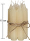 Creme Dinerkaarsen - Set van 7 - Tafelkaarsen - h.11 Ø2,2
