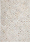Creme Grijs vloerkleed - 80x150 cm - A-symmetrisch patroon Geruit - Modern