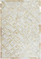 Creme Grijs vloerkleed - 80x150 cm - - Modern