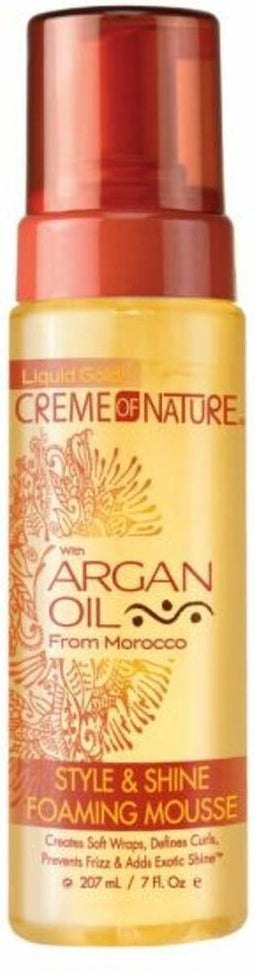 Creme of Nature - Argan Oil Style & Shine Foaming Mousse 207 ml