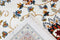 Creme vloerkleed - 240x330 cm - Gebloemd A-symmetrisch patroon - Landelijk