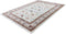 Creme vloerkleed - 80x150 cm - Gebloemd A-symmetrisch patroon - Landelijk
