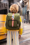 Jack Piers Rugzak/Backpack New York Burger Planet - 36x13x29cm - Groen