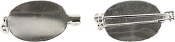 Creotime Broche Speld 20 X 15 Mm Zilver 5 Stuks