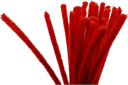 Creotime Chenille Draad 25 Stuks 30 Cm 9 Mm Rood