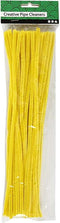 Creotime Chenille Draad 50 Stuks 30 Cm 6 Mm Geel