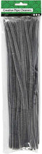 Creotime Chenille Draad 50 Stuks 30 Cm 6 Mm Grijs