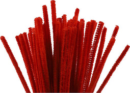 Creotime Chenille Draad 50 Stuks 30 Cm 6 Mm Rood