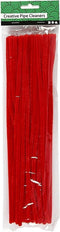 Creotime Chenille Draad 50 Stuks 30 Cm 6 Mm Rood