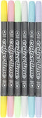 Creotime Colortime Dubbelstiften 6 Stuks Lichte Kleuren