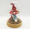 Creotime decoratie stolp - kunststof - houten bruin plateau - D11 x H18 cm