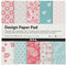 Creotime Designpapier Blok Blauw/roze 15,2 Cm 50 Vellen