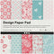 Creotime Designpapier Blok Blauw/roze 15,2 Cm 50 Vellen