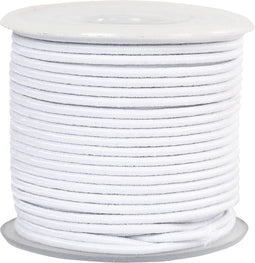 Creotime Elastiek, dikte 2 mm, wit, 25 m