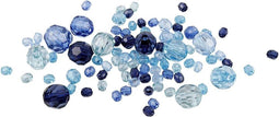 Creotime Facetkralen Mix Blauw 45 G