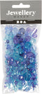 Creotime Facetkralen Mix Blauw 45 G