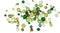 Creotime Facetkralen Mix Groen 45 G
