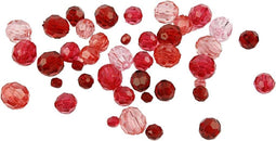 Creotime Facetkralen Mix Rood 45 G