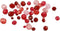 Creotime Facetkralen Mix Rood 45 G
