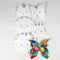 Creotime Fantasiemaskers Wit 15-20 Cm 5 Stuks