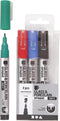 Creotime Glas- en Porseleinstift Dekkend Set Basis 4 stuks