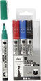 Creotime Glas- en Porseleinstift Dekkend Set Basis 4 stuks