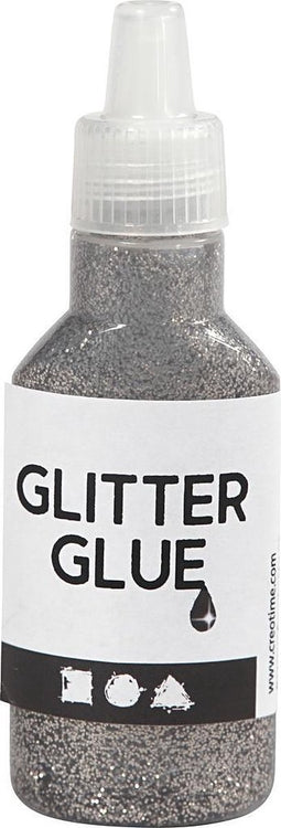 Creotime Glitterlijm 25 Ml Zilver