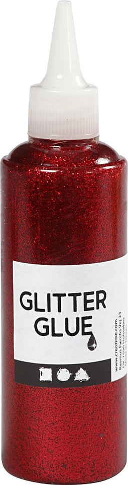 Creotime Glitterlijm Rood 118 Ml