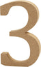 Creotime Houten Cijfer 3 13 Cm