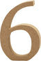 Creotime Houten Cijfer 6 8 Cm