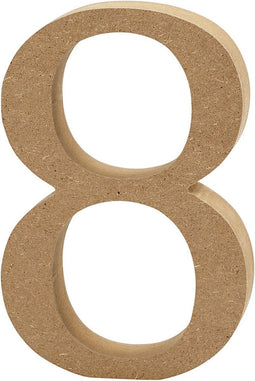Creotime Houten Cijfer 8 8 Cm