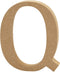 Creotime Houten Letter Q 8 Cm