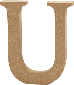 Creotime Houten Letter U 8 Cm
