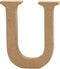 Creotime Houten Letter U 8 Cm