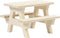 Creotime Houten Picknickbank 8 X 5,5 X 8 Cm Triplex Blank Per Stuk