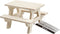 Creotime Houten Picknickbank 8 X 5,5 X 8 Cm Triplex Blank Per Stuk