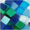 Creotime Kunststof Mini Mozaiek Vierkant Blauw/groen 5x5mm