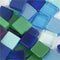 Creotime Kunststof Mini Mozaiek Vierkant Blauw/groen 5x5mm