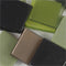 Creotime Kunststof Mini Mozaiek Vierkant Groen 10x10mm