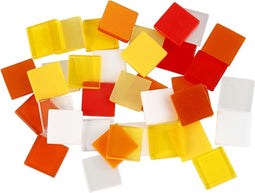 Creotime Kunststof Mini Mozaiek Vierkant Rood 10x10mm