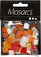 Creotime Kunststof Mini Mozaiek Vierkant Rood 10x10mm