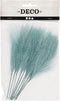 Creotime Kunstveren 15 X 8 Cm Polyester Turquoise 10 Stuks