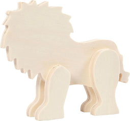 Creotime Leeuw Hout 16 Cm