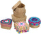 Creotime Mini-dozen Papier-maché 4-6 Cm Bruin 6 Stuks