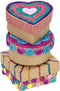 Creotime Mini-dozen Papier-maché 4-6 Cm Bruin 6 Stuks